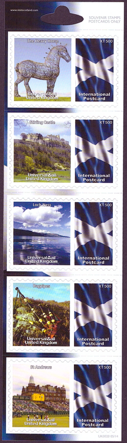 (image for) UK0020 Scotland Universal Mail Stamps Dated: 05/14